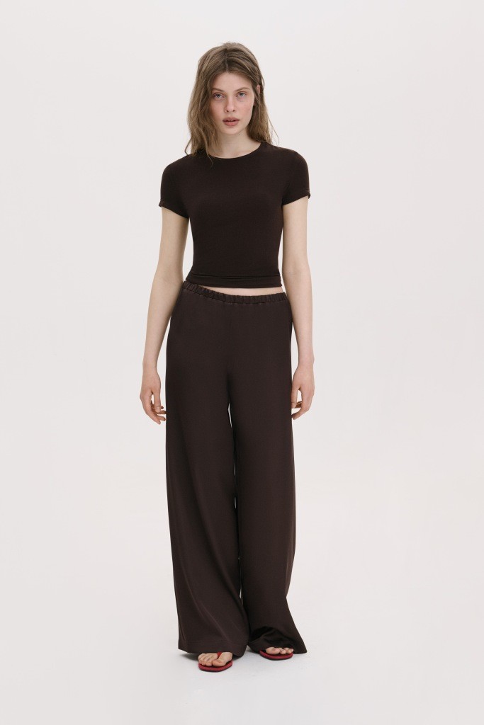 САТИНОВІ ШТАНИ ПРЯМОГО КРОЮ 1236-1 зображення